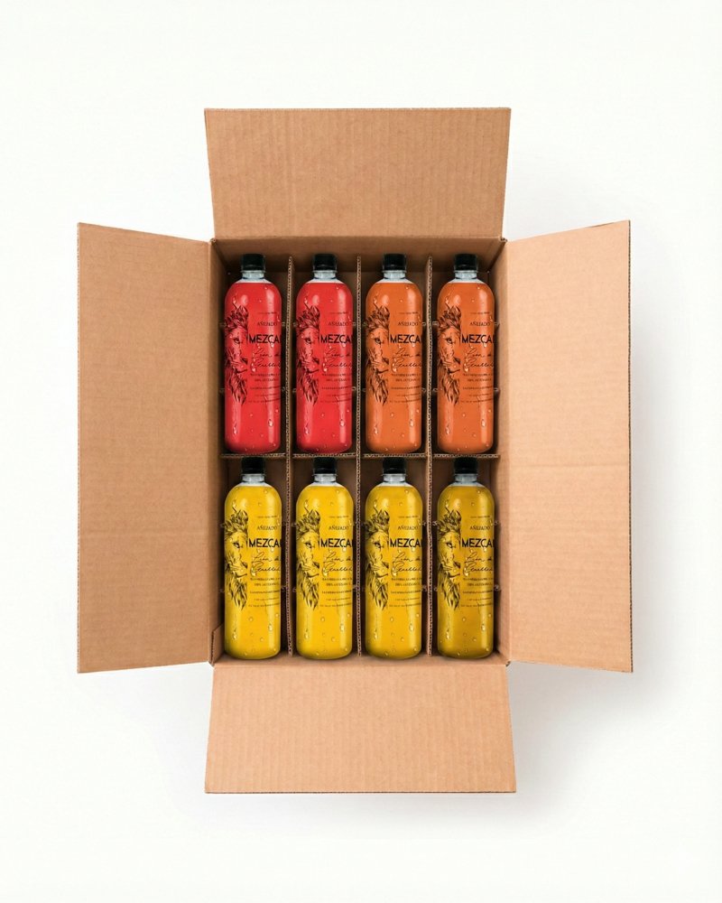 Caja Mix de Sabor, 12 Pzas de 1LT C/U